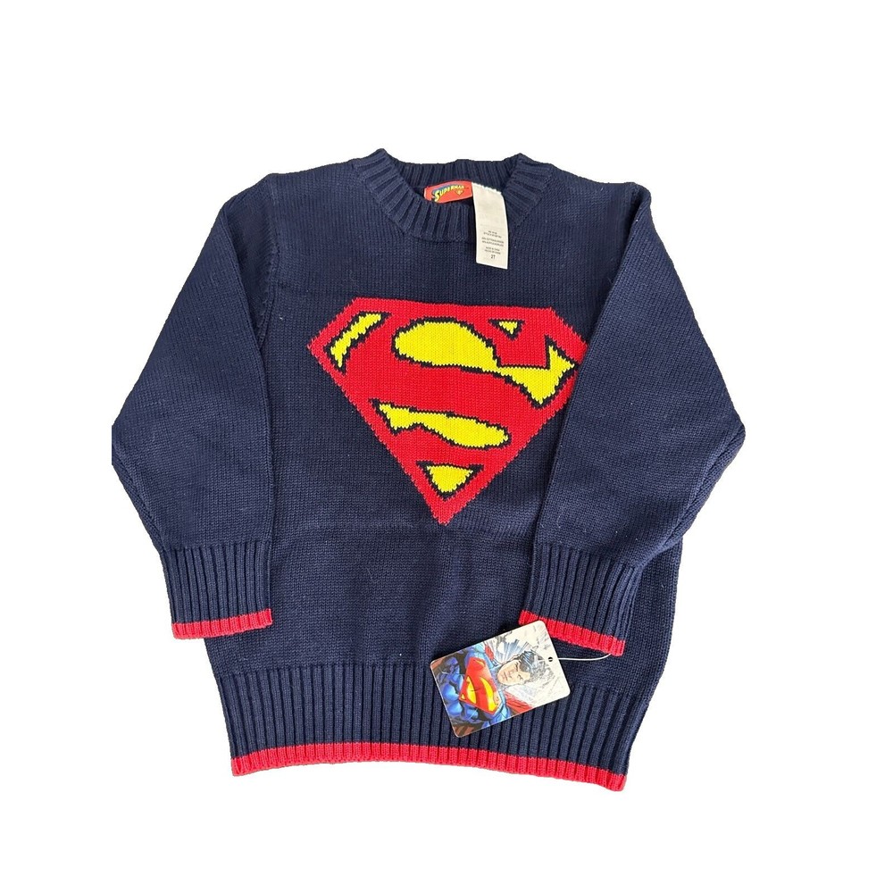 NEW Toddler Superman knitted sweater NWT size 2T superman logo